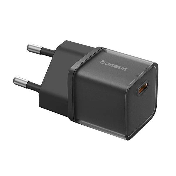 USB-C GaN5S 20W sienas lādētājs - melns