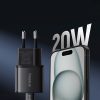 USB-C GaN5S 20W sienas lādētājs - melns