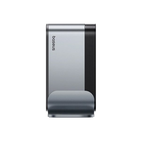 USB-C dokstacija - HDMI DP USB-A USB-C RJ45 PD PC SD TF 3,5 mm miniligzda - pelēka