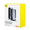 USB-C dokstacija - HDMI DP USB-A USB-C RJ45 PD PC SD TF 3,5 mm miniligzda - pelēka