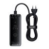 USB-A USB-C GaN 240W sienas lādētājs ar strāvas kabeli - melns