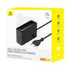 USB-A USB-C GaN 240W sienas lādētājs ar strāvas kabeli - melns