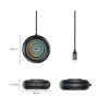 USB centrmezgla adapteris 4 portu USB-C - USB-A mini ligzda RGB 1,8 m - melns