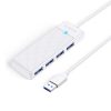 Centrmezgls 4 portu USB-A sadalītājs 1,8 m - balts