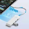 Centrmezgls 4 portu sadalītājs USB-C - USB-A 1,8 m - balts