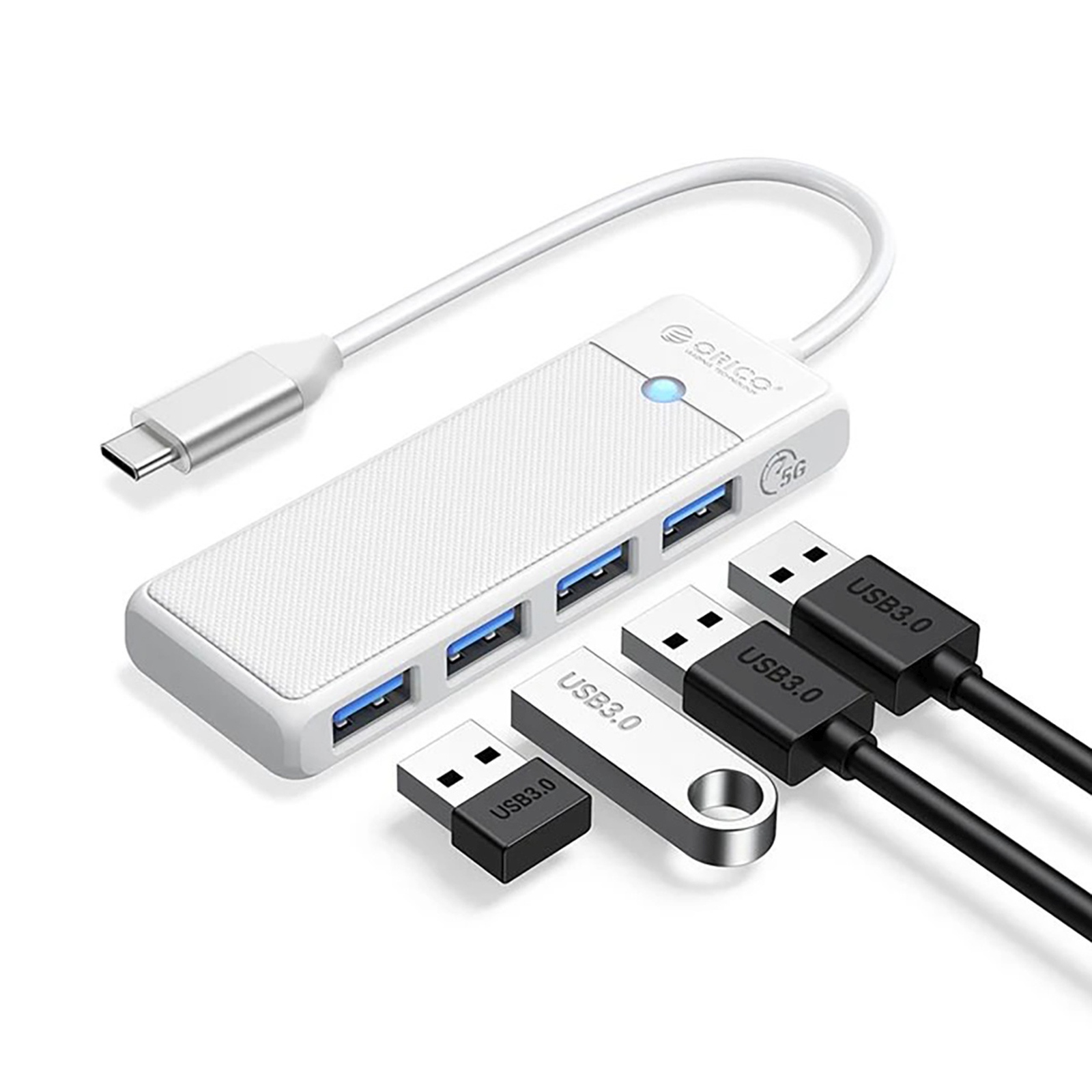 Centrmezgls 4 portu sadalītājs USB-C -