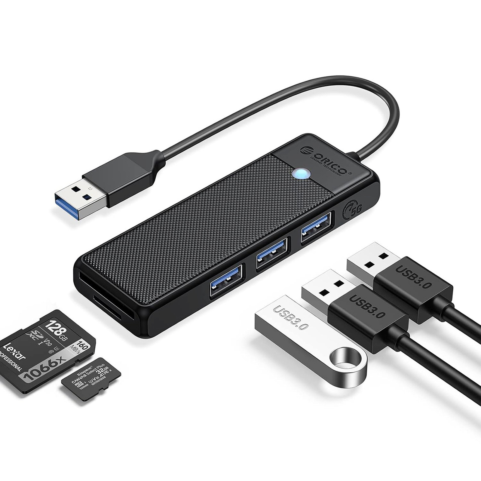 HUB adapteris 4 portu USB-A -