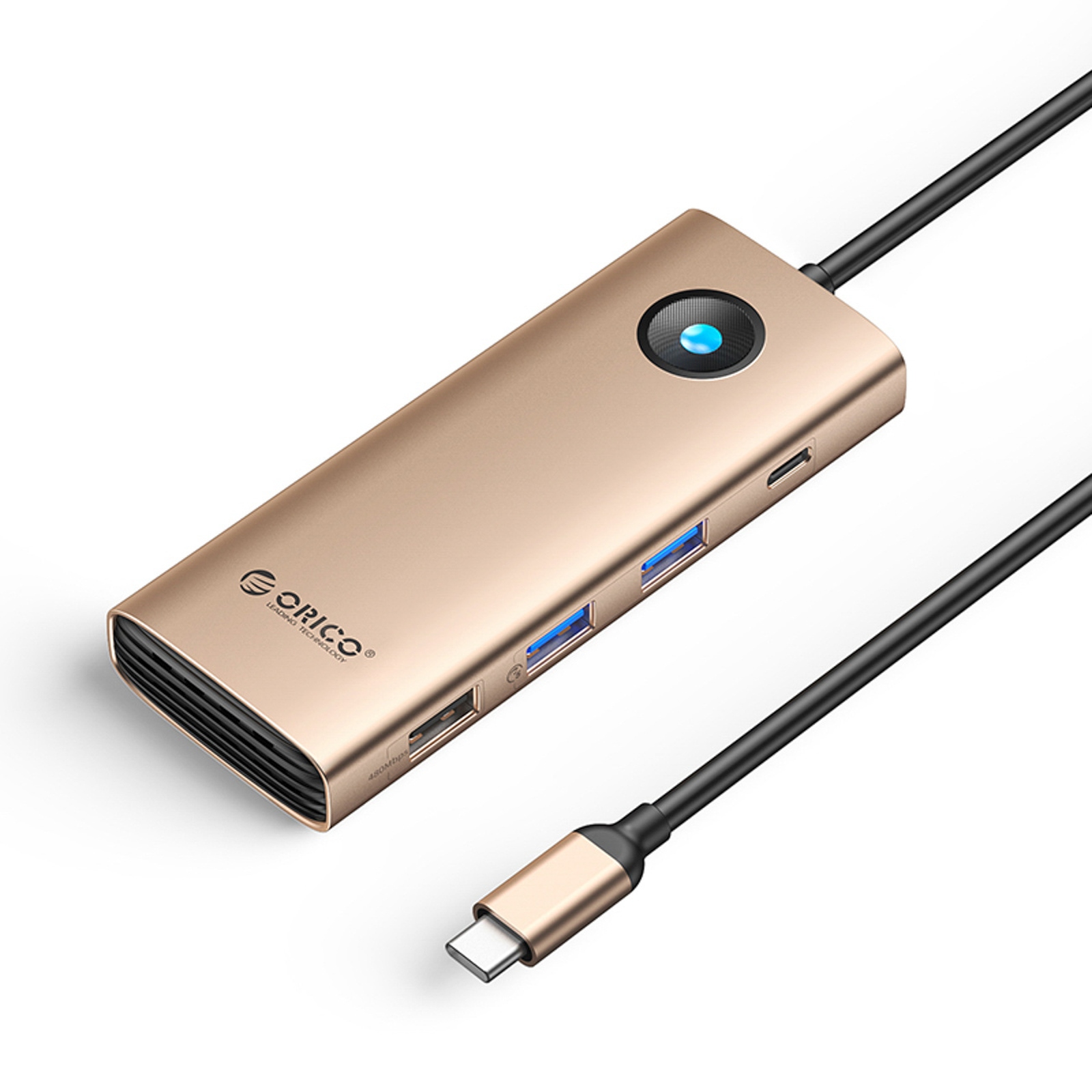 8in1 centrmezgls USB-C - USB-A USB-C