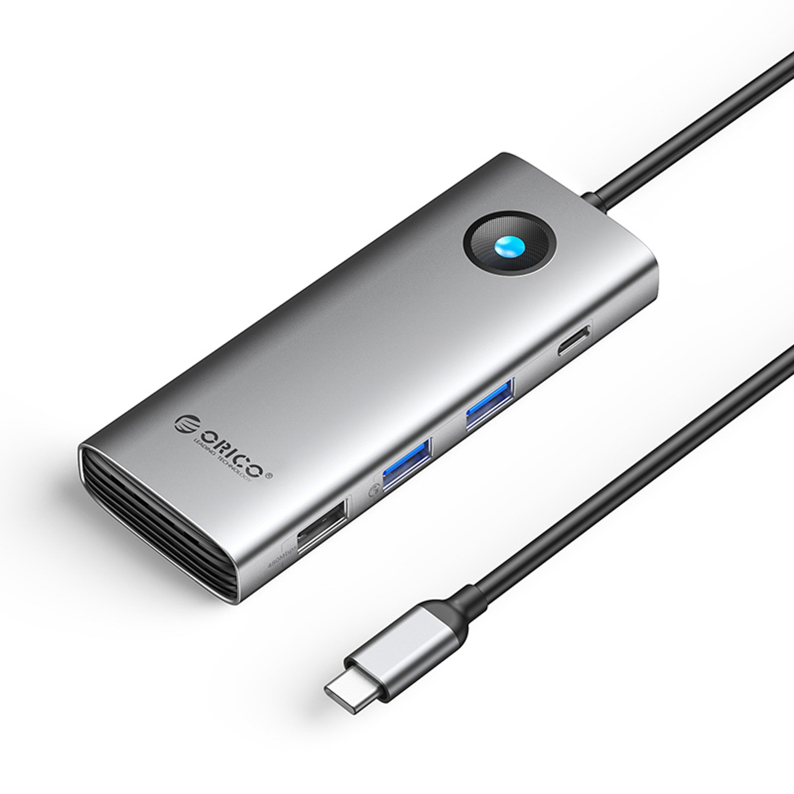 8in1 centrmezgls USB-C - USB-A USB-C