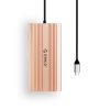 12 vienā USB-C dokstacija — USB-A, USB-C, HDMI, VGA, RJ45, SD, microSD, PD, 100 W — rožzelta