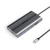 1035246-1-hub-stacja-12w1-usb-c-usb-a-usb-c-hdmi-dp-szara-orico-hurtownia-dropshipping.jpg HUB stacija 12in1 USB-C - USB-A USB-C HDMI DisplayPort RJ45 SD PD 100W 4K 1000Mbps - pelēka