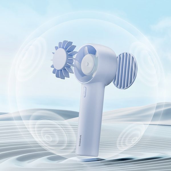 Pārnēsājams rokas ventilators 1200 mAh - zils
