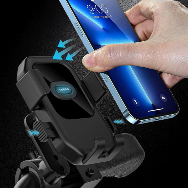 360° velosipēda, motocikla un skūtera turētājs 4,7–7,2 collu viedtālruņiem – melns