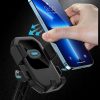360 grādu telefona turētājs velosipēdam, motociklam, skrejritenim, 4,7–7,2 collas - melns