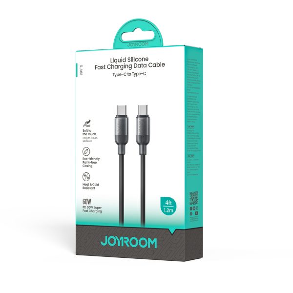 Lively sērijas 60 W USB-C kabelis 1,2 m - melns