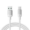 Lively sērijas 3A USB-A - USB-C kabelis 1,2 m - balts