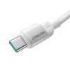 Lively sērijas 3A USB-A - USB-C kabelis 1,2 m - balts