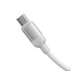 Lively sērijas 3A USB-A - USB-C kabelis 1,2 m - balts