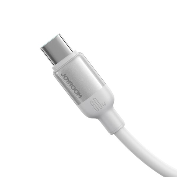 Lively sērijas 3A USB-A - USB-C kabelis 1,2 m - balts