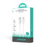 Lively sērijas 3A USB-A - USB-C kabelis 1,2 m - balts