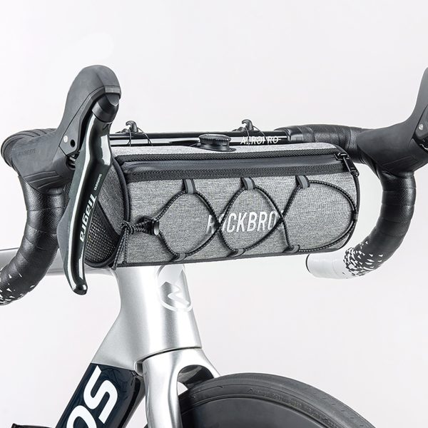 1035267-3-torba-rowerowa-walek-na-kierownice-1-5l-szara-rockbros-hurtownia-dropshipping.jpg Ūdensizturīga velosipēda soma uz rullīšiem uz stūres 1,5 l - pelēka