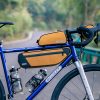 Ūdensizturīga velosipēda rāmja soma 2 l - oranža