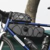 Ūdensizturīga velosipēda rāmja soma 2 l - pelēka