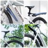Priekšējie un aizmugurējie velosipēdu spārni 24 collu velosipēdiem - melni