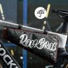 Trīsstūrveida velosipēda rāmja soma XL 1,9 l - melna un sarkana