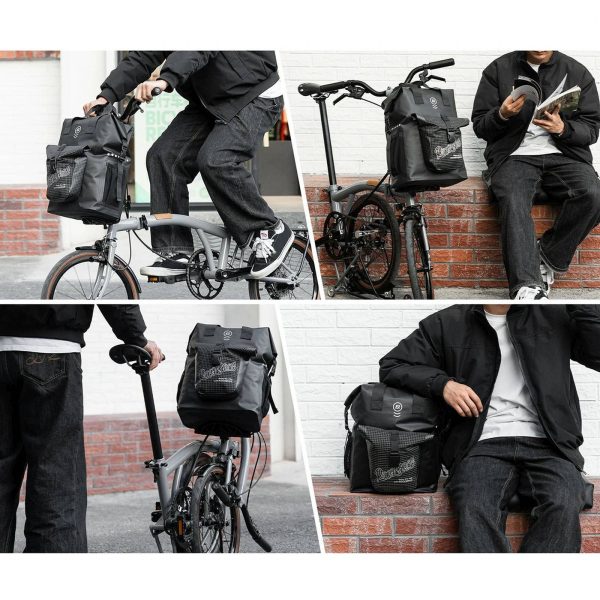 Stūres soma Brompton 18L saliekamajam velosipēdam - melna