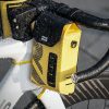 Ūdensizturīga velosipēda stūres soma 1,3 l - dzeltena