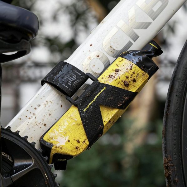 Ūdensnecaurlaidīga velosipēda soma apakštubei 1 l - dzeltena
