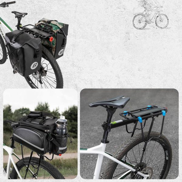 Ātri uzstādāms velosipēdu turētājs ar atstarotāju - melns