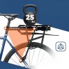 Velosipēdu turētājs ar spārnu un ātru stiprinājumu 26-29 collu kalnu velosipēdiem - melns