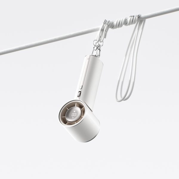 Mini pārnēsājams ventilators 4250 mAh USB-C - balts