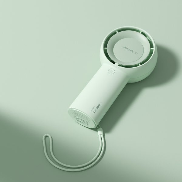 Rokas ventilators, mini pūtējs, pārnēsājams ventilators, 4000 mAh - zaļš