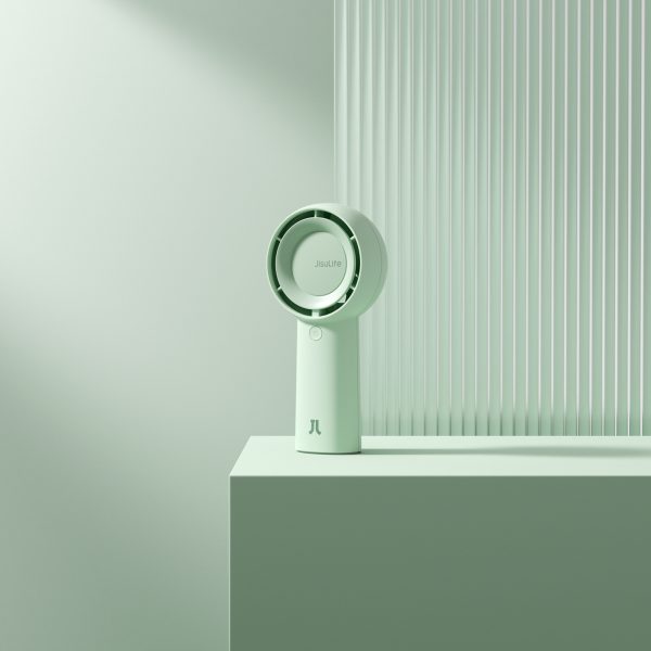 Rokas ventilators, mini pūtējs, pārnēsājams ventilators, 4000 mAh - zaļš