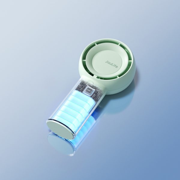 Rokas ventilators, mini pūtējs, pārnēsājams ventilators, 4000 mAh - zaļš